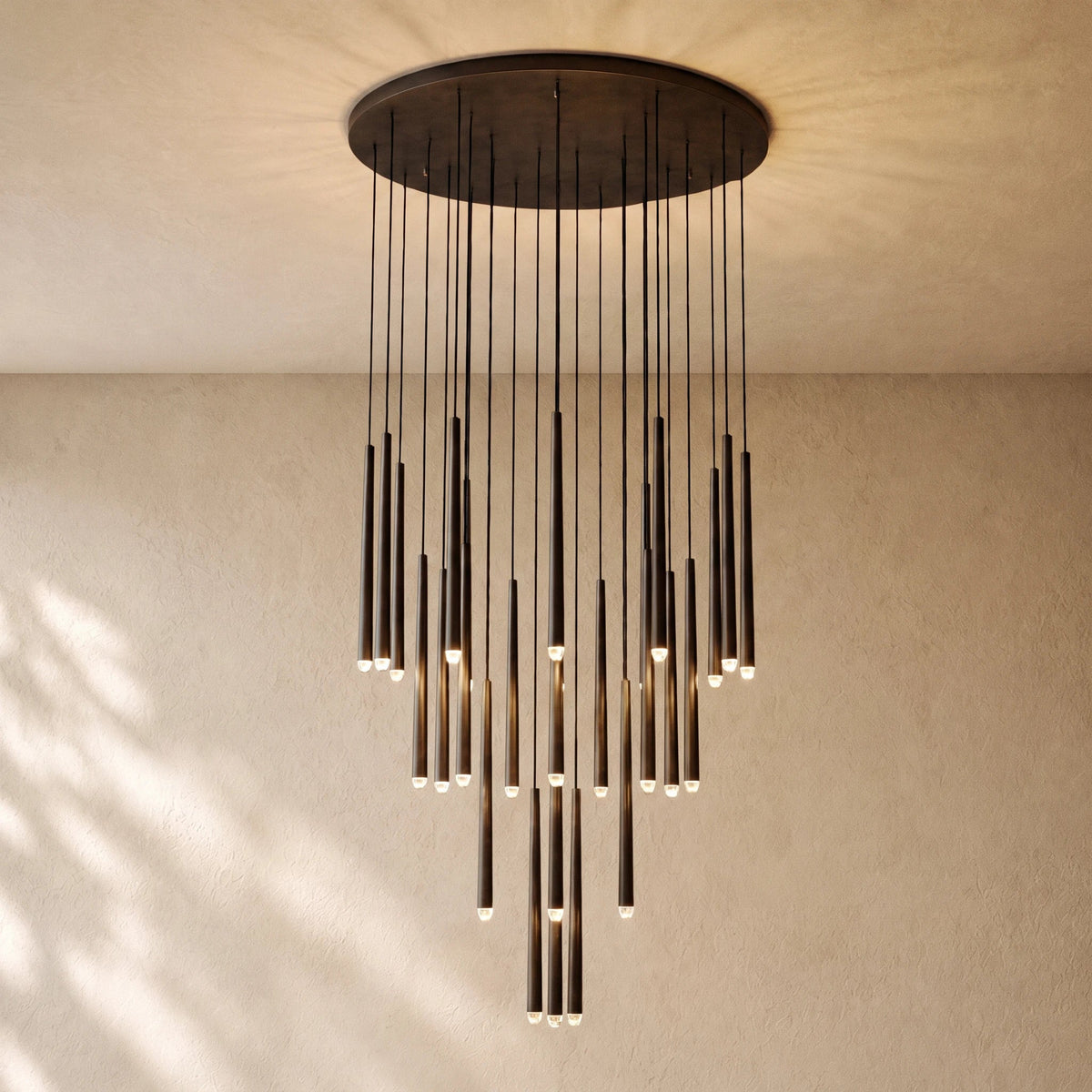 Aquitaines Round Chandelier 18", 24", 30", 48" - Zelno