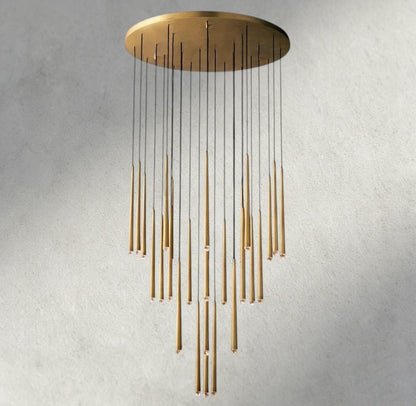 Aquitaines Round Chandelier 18", 24", 30", 48" - Zelno