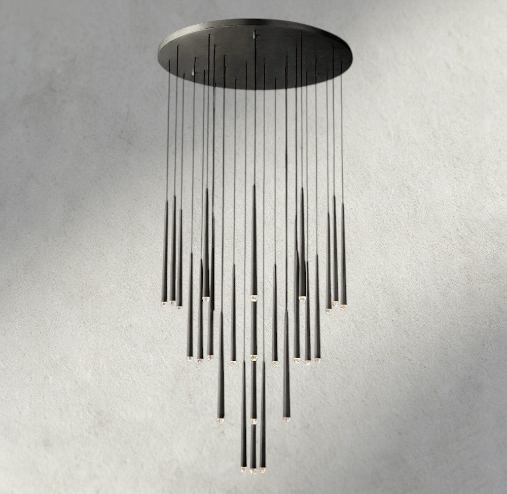 Aquitaines Round Chandelier 18", 24", 30", 48" - Zelno