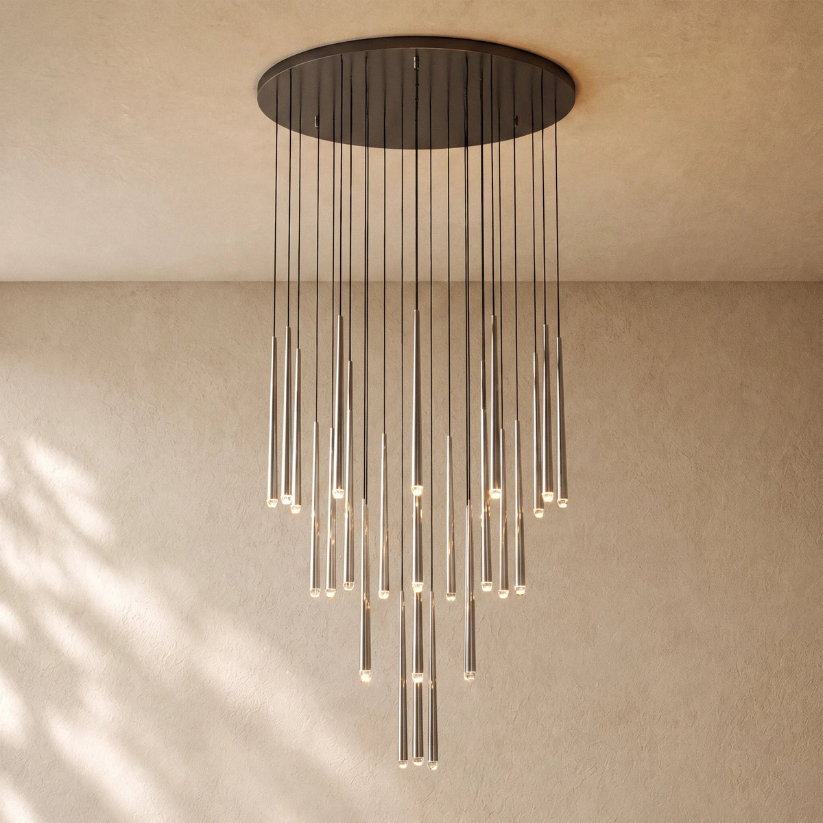 Aquitaines Round Chandelier 18", 24", 30", 48" - Zelno