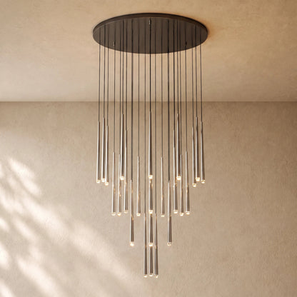 Aquitaines Round Chandelier 18", 24", 30", 48" - Zelno