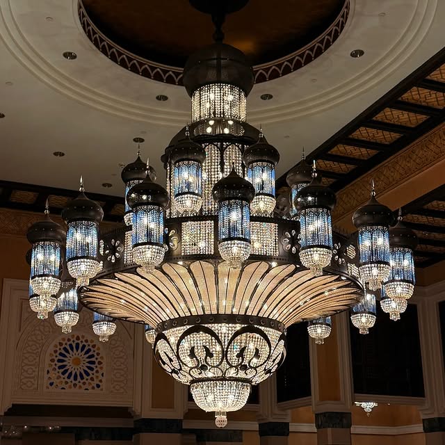 Arabian Nights Ornate Elegance Chandelier for High-ceiling - Zelno Lighting
