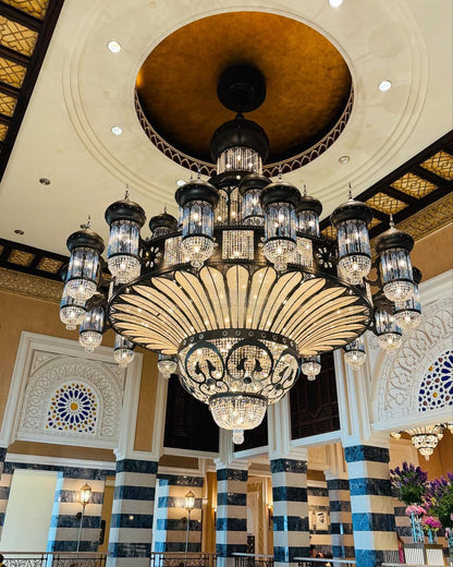 Arabian Nights Ornate Elegance Chandelier for High-ceiling - Zelno Lighting