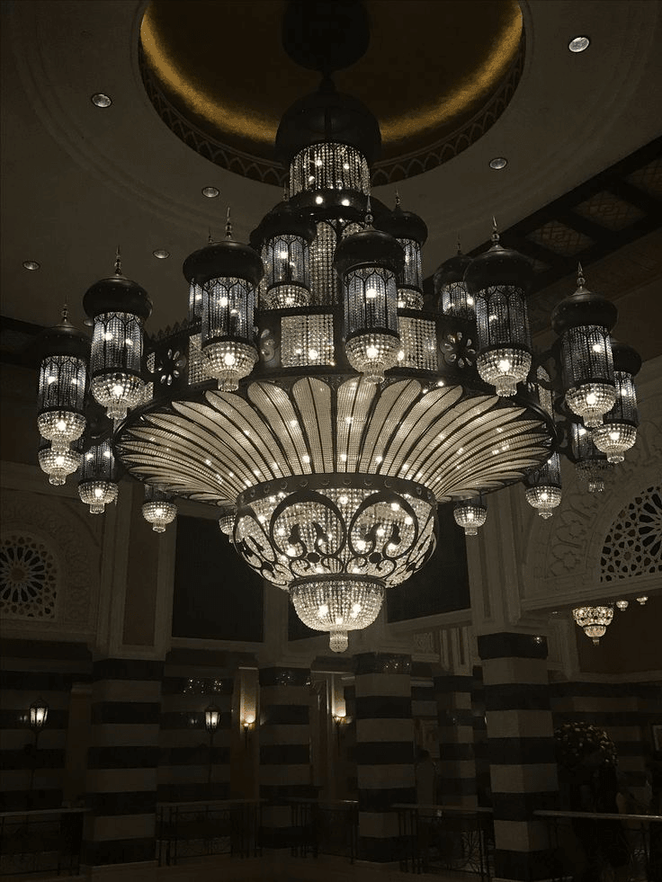 Arabian Nights Ornate Elegance Chandelier for High-ceiling - Zelno Lighting