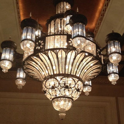 Arabian Nights Ornate Elegance Chandelier for High-ceiling - Zelno Lighting