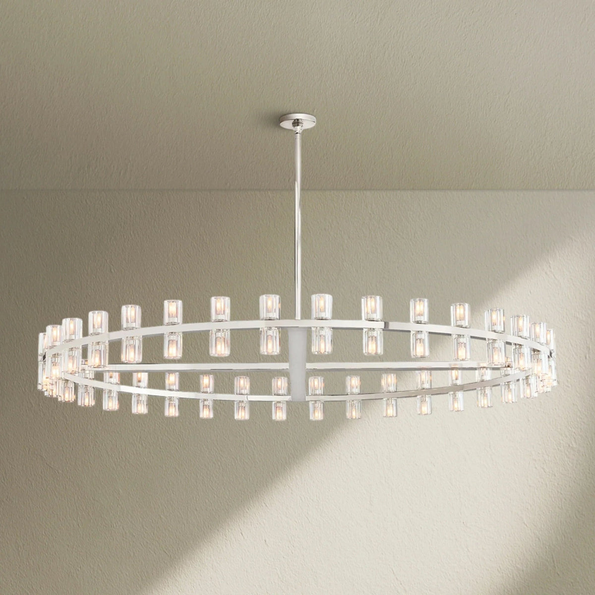 Arcfz Crystal Round Chandelier 60" - Zelno