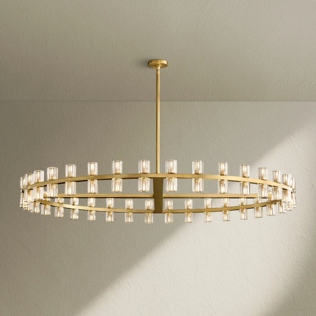 Arcfz Crystal Round Chandelier 60" - Zelno