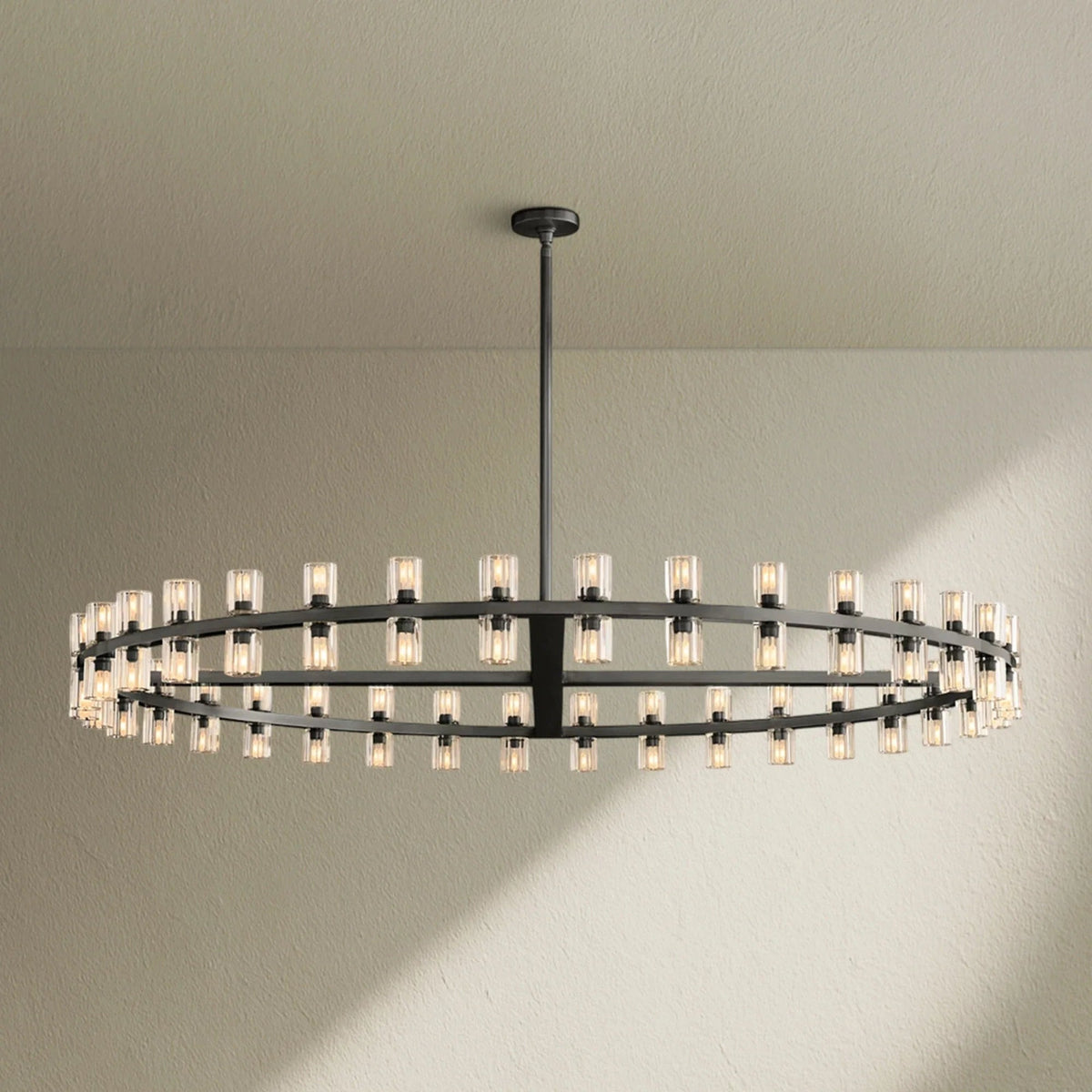 Arcfz Crystal Round Chandelier 60" - Zelno