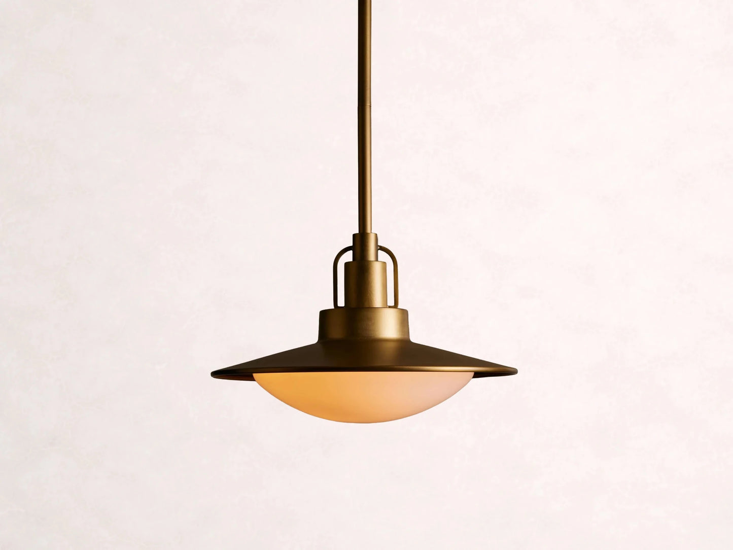 Argent Opal Glass Dome Pendant 14'' 24''D - Zelno Lighting