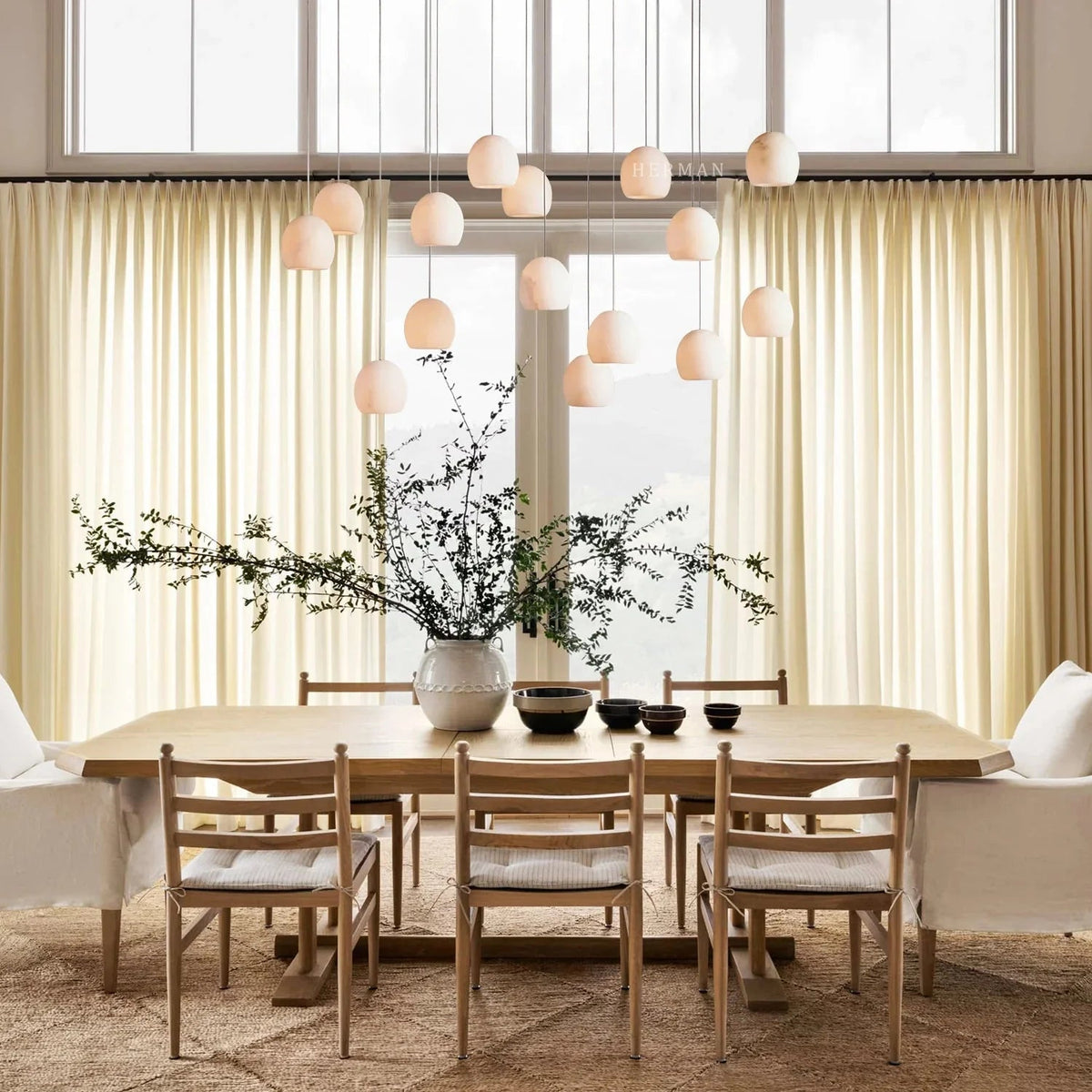 Arica Rectangular Chandelier - Zelno
