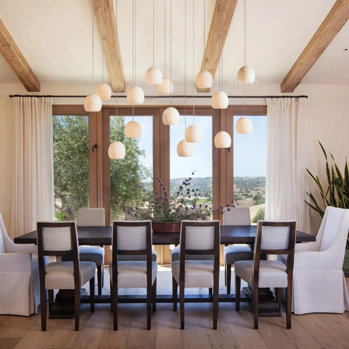Arica Rectangular Chandelier - Zelno