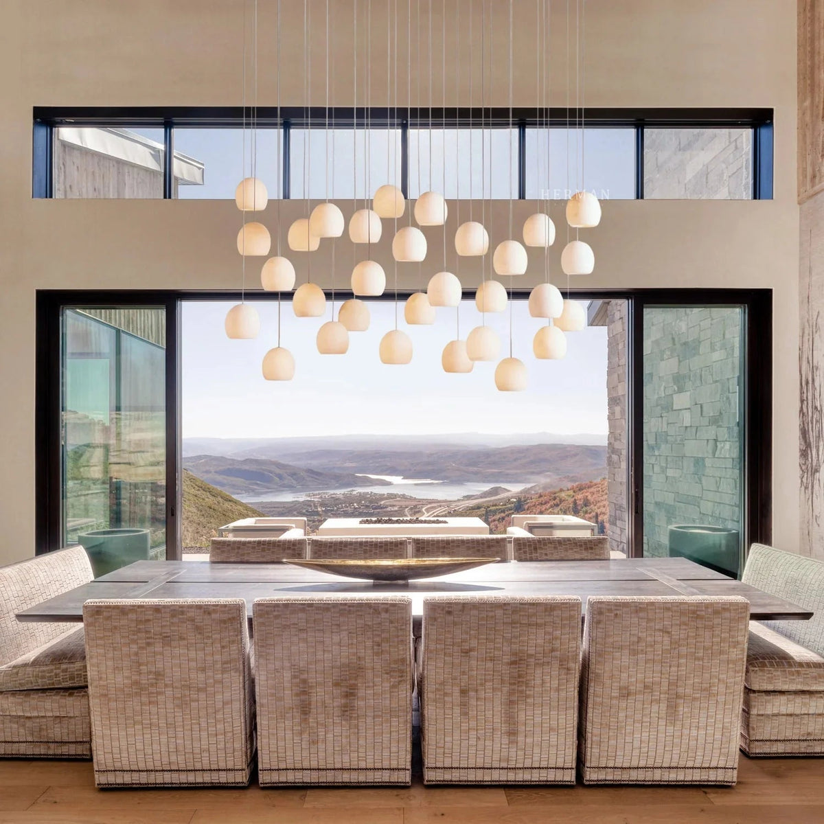Arica Rectangular Chandelier - Zelno