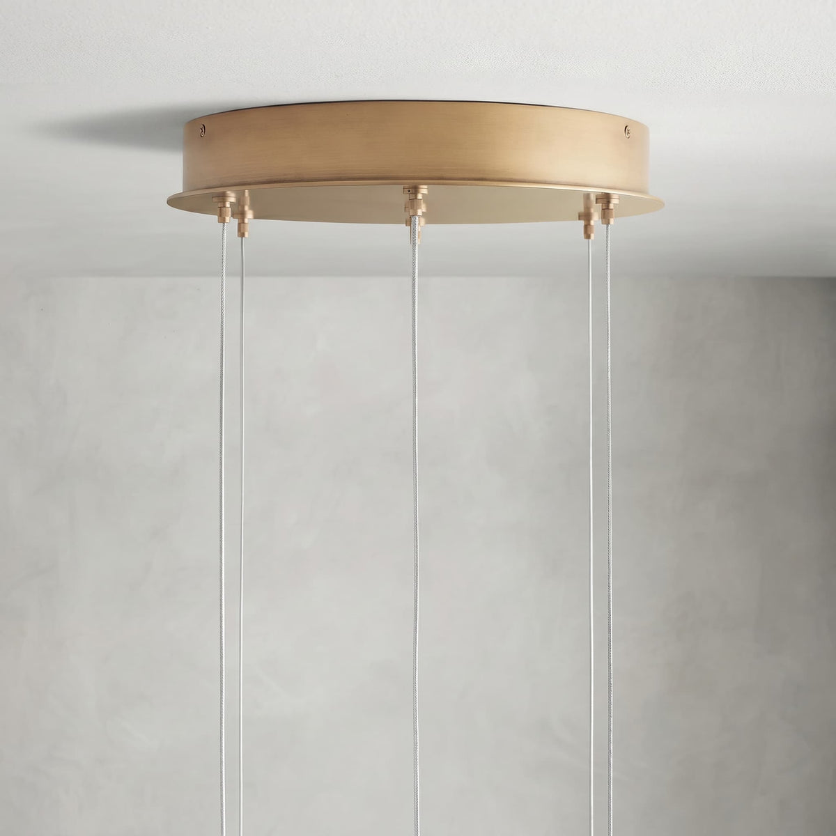 Arica Round Gold Chandelier with Natural Alabaster Stone Shades - zelnolighting