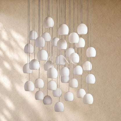 Arican Round Alabaster Chandelier - Zelno