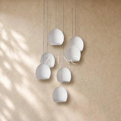 Arican Round Alabaster Chandelier - Zelno