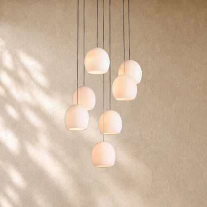 Arican Round Alabaster Chandelier - Zelno