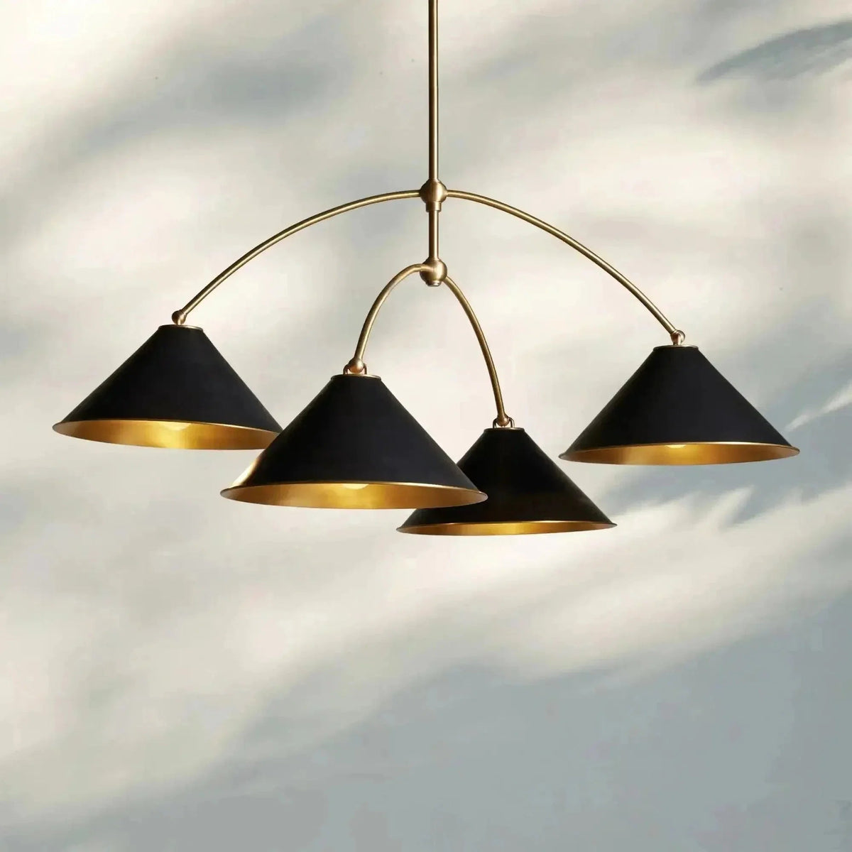 Arno 4-Light Round Chandelier - Zelno Lighting