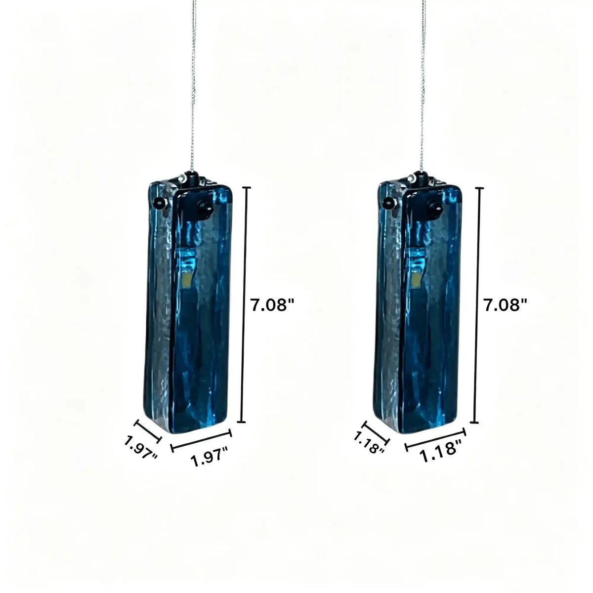 Art Design Colorful Rectangle Cluster Glass Tile Pendant Chandelier - Zelno Lighting