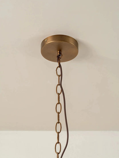 Astera - 4 light alabaster curved glass chandelier - Zelno Lighting