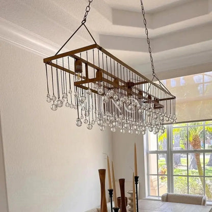 Aubray Rectangular Chandelier - Zelno