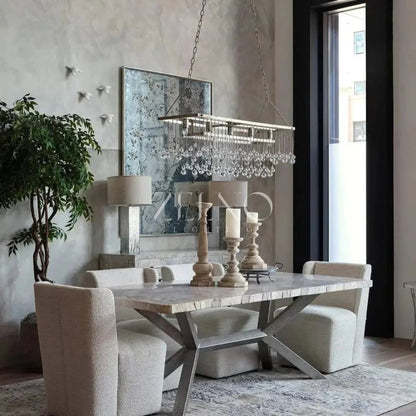 Aubray Rectangular Chandelier - Zelno
