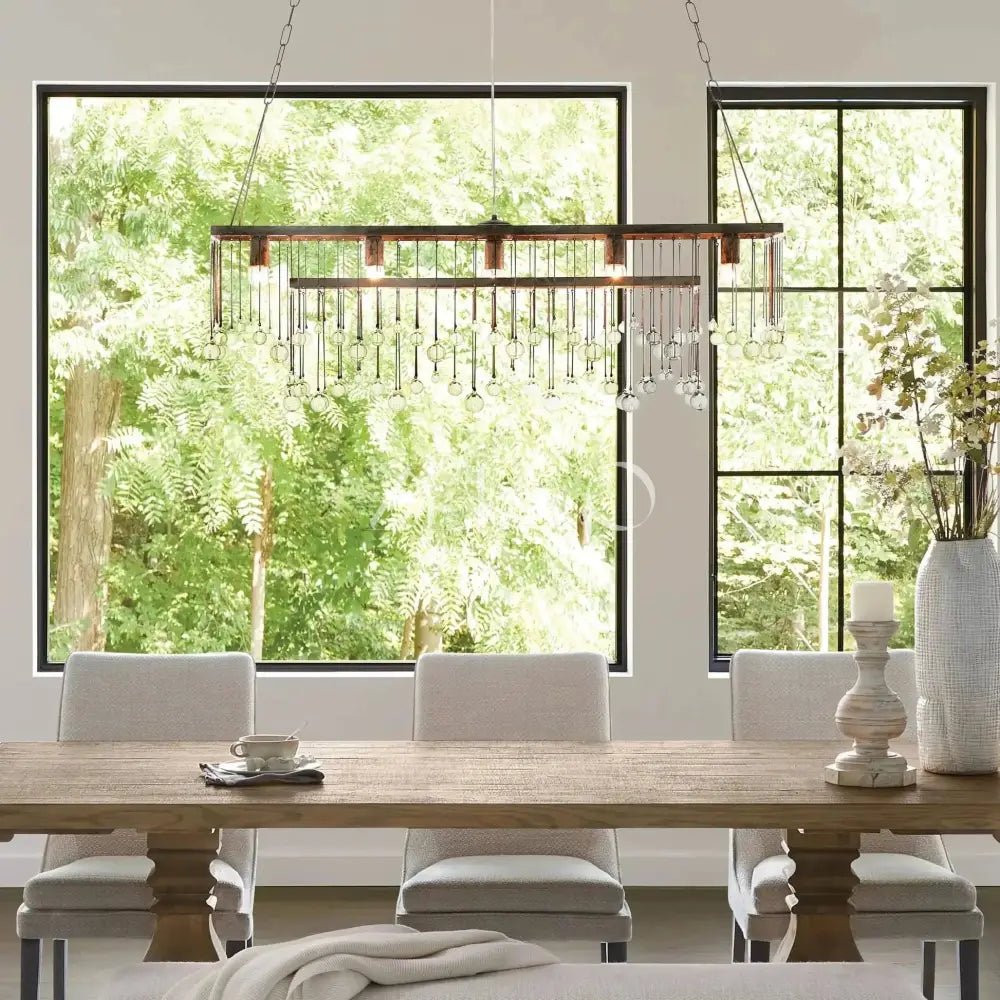 Aubray Rectangular Chandelier - Zelno