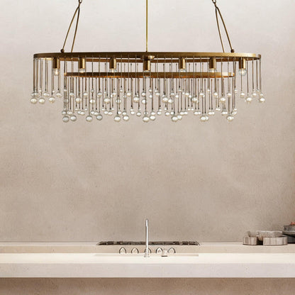 Aubrey 7 Light Oval Chandelier - Zelno