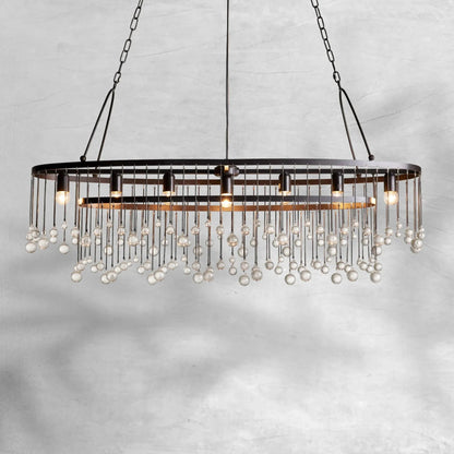 Aubrey 7 Light Oval Chandelier - Zelno