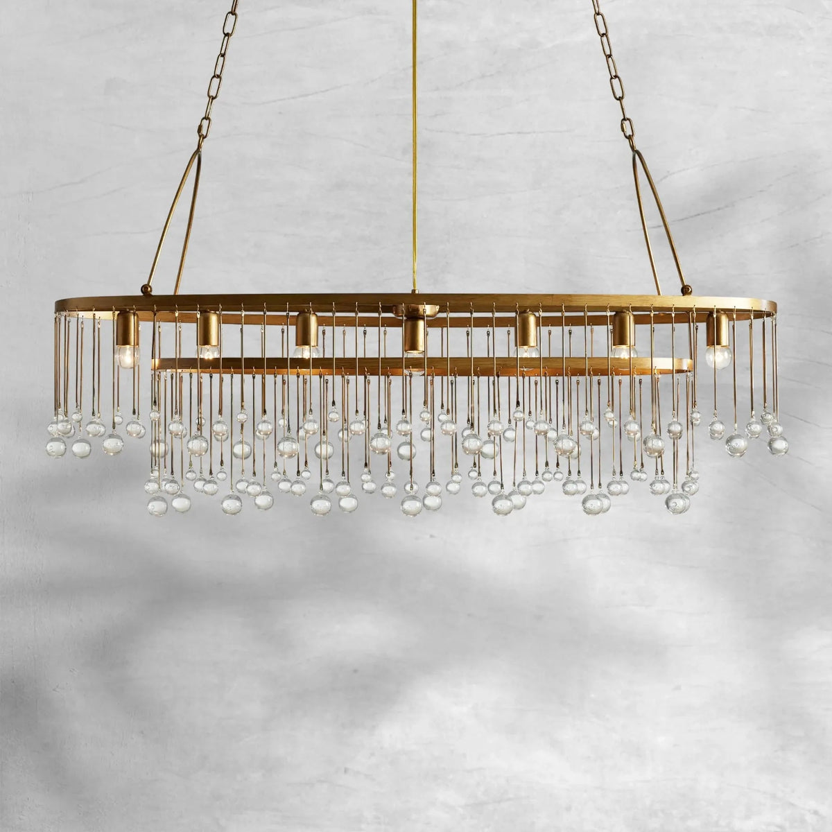 Aubrey 7 Light Oval Chandelier - Zelno