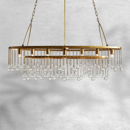 Aubrey 7 Light Oval Chandelier - Zelno