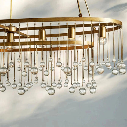 Aubrey 7 Light Oval Chandelier - Zelno Lighting