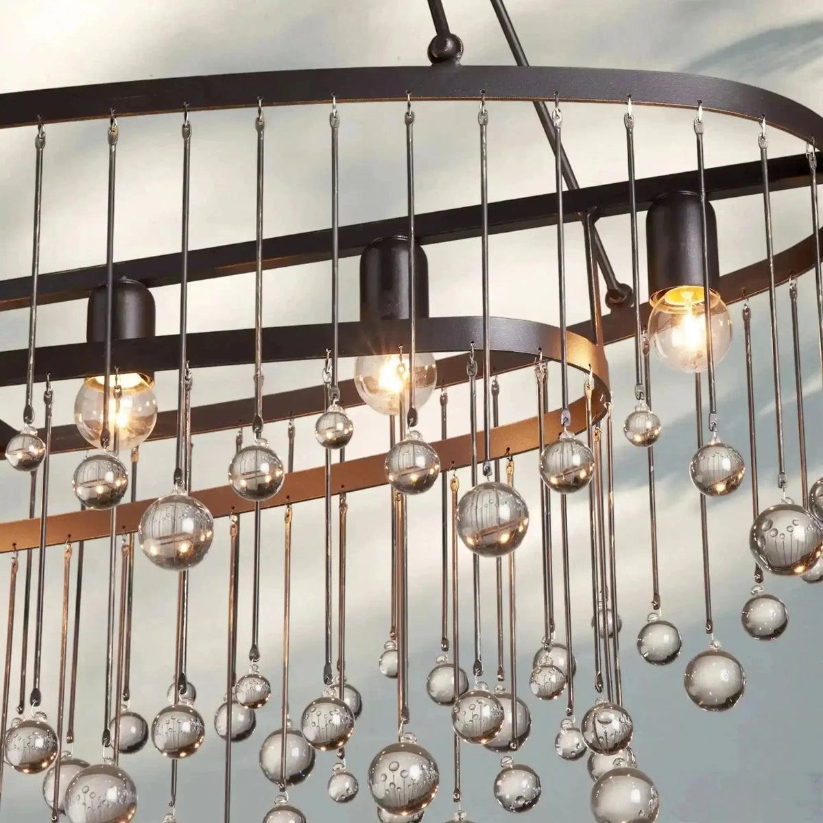 Aubrey 7 Light Oval Chandelier - Zelno Lighting
