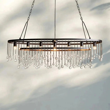 Aubrey 7 Light Oval Chandelier - Zelno Lighting