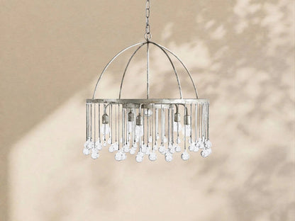 Aubrey Crystal Ball Round Chandelier 5 Light / 8 Light - Zelno Lighting