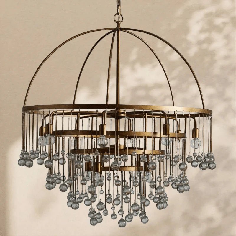 Aubrey Modern Crystal Ball 4 Tier Chandelier - Zelno Lighting