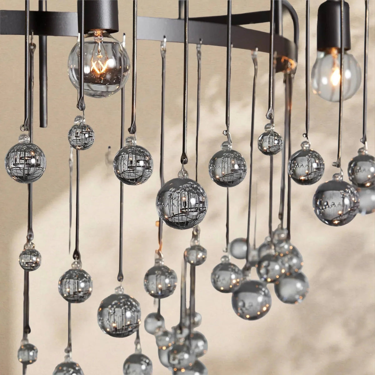 Aubrey Modern Crystal Ball 4 Tier Chandelier - Zelno Lighting