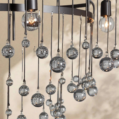 Aubrey Modern Crystal Ball 4 Tier Chandelier - Zelno Lighting
