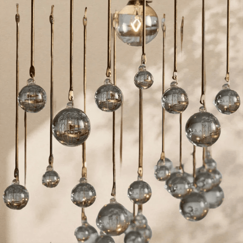 Aubrey Modern Crystal Ball 4 Tier Chandelier - Zelno Lighting