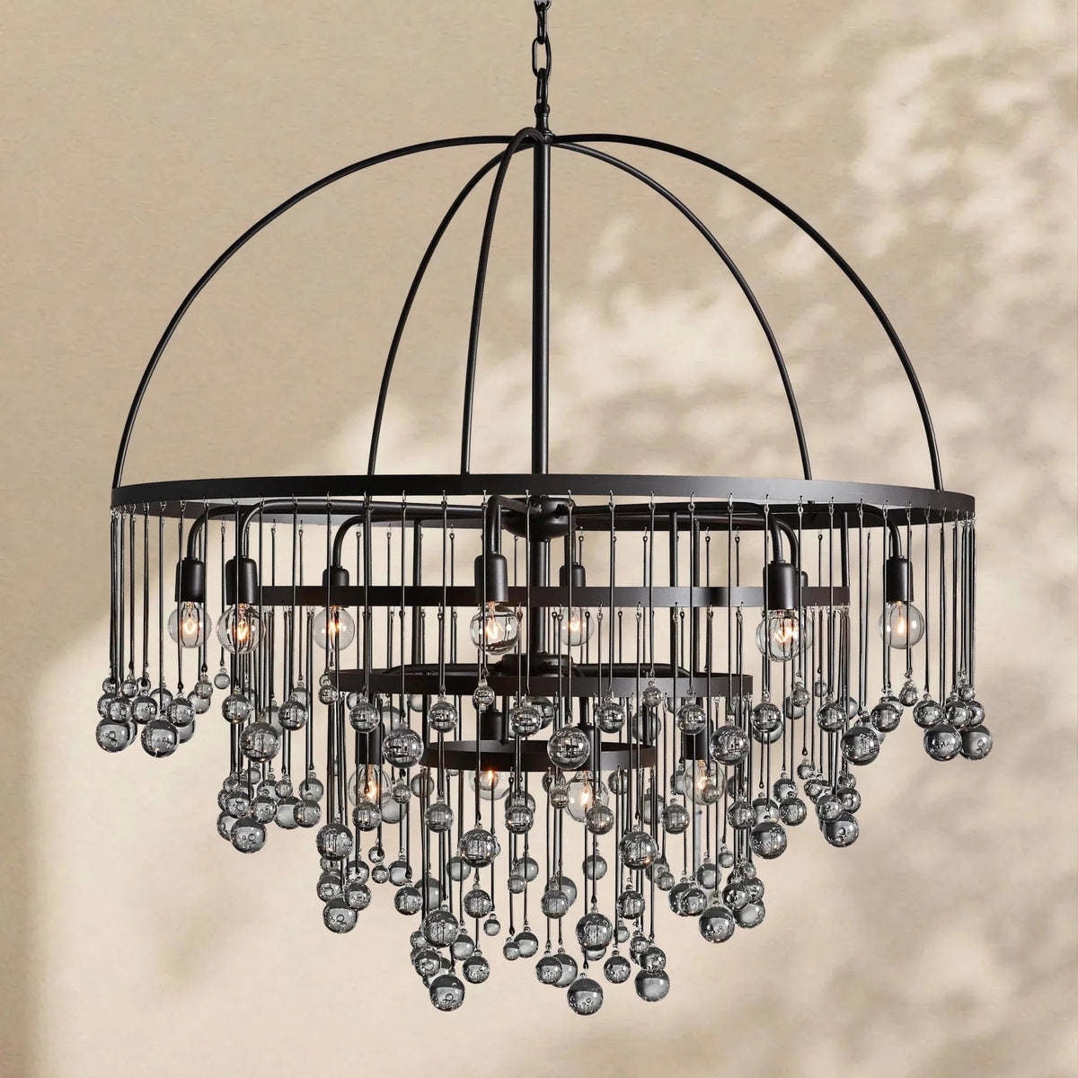 Aubrey Modern Crystal Ball 4 Tier Chandelier - Zelno Lighting