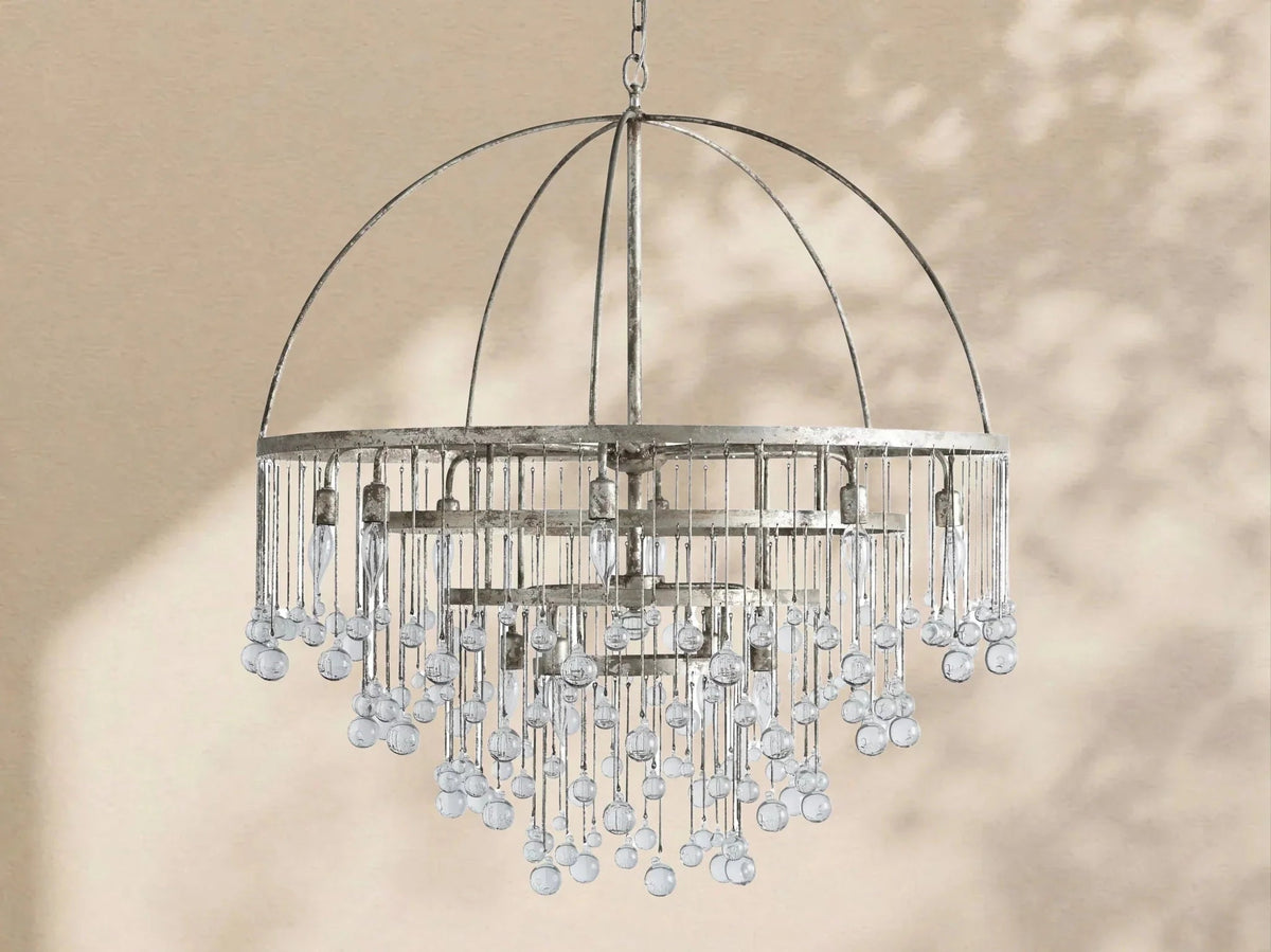 Aubrey Modern Crystal Ball 4 Tier Chandelier - Zelno Lighting