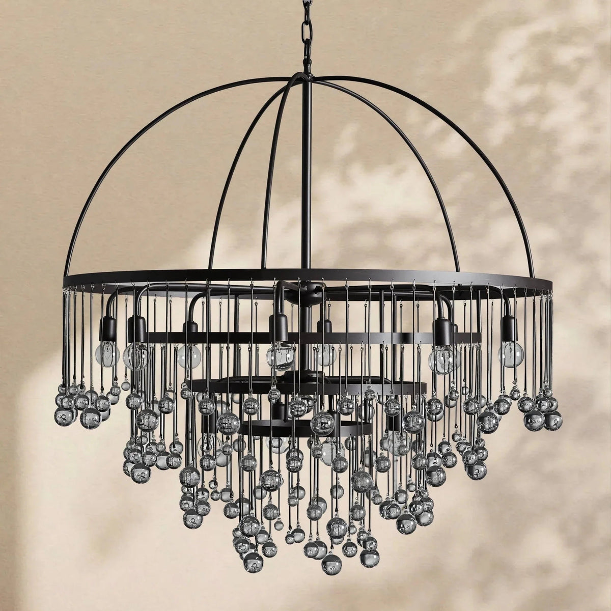 Aubrey Modern Crystal Ball 4 Tier Chandelier - Zelno Lighting
