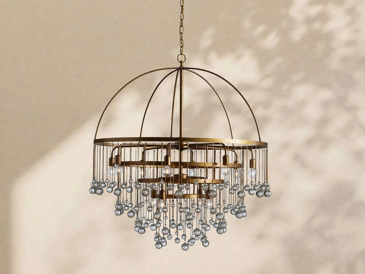 Aubrey Modern Crystal Ball 4 Tier Chandelier - Zelno Lighting
