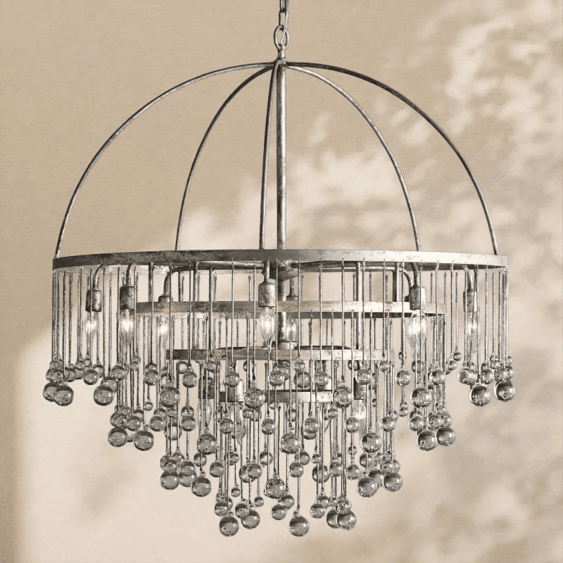 Aubrey Modern Crystal Ball 4 Tier Chandelier - Zelno Lighting