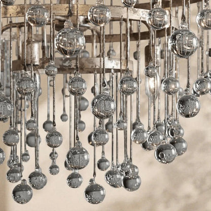 Aubrey Modern Crystal Ball 4 Tier Chandelier - Zelno Lighting