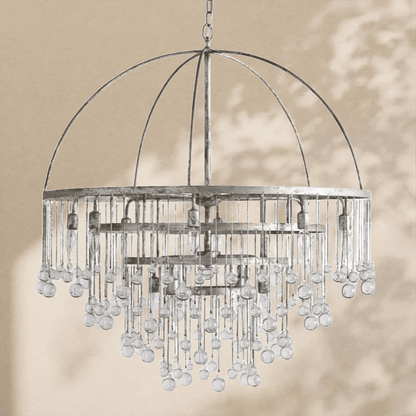 Aubrey Modern Crystal Ball 4 Tier Chandelier - Zelno Lighting