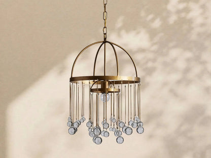 Aubrey Modern Crystal Ball Pendant Lamp - Zelno Lighting