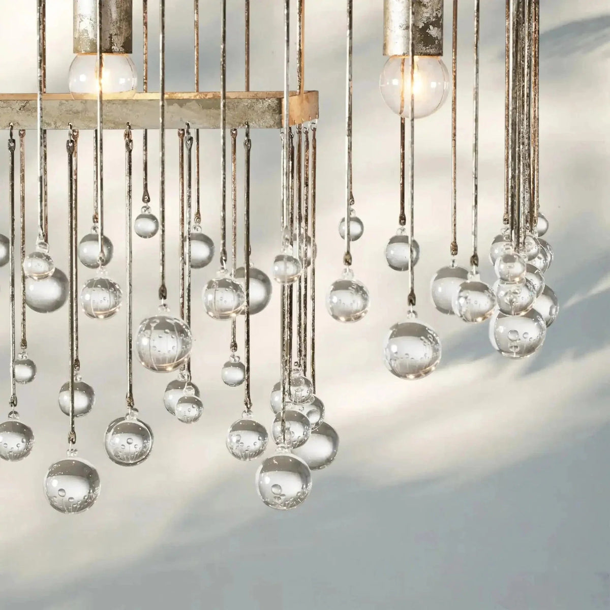 Aubrey Rectangular Chandelier 47''60'' - Zelno Lighting