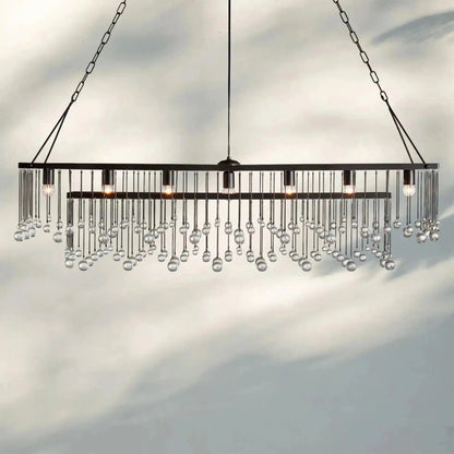 Aubrey Rectangular Chandelier 47''60'' - Zelno Lighting