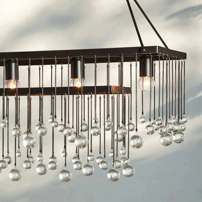 Aubrey Rectangular Chandelier 47''60'' - Zelno Lighting