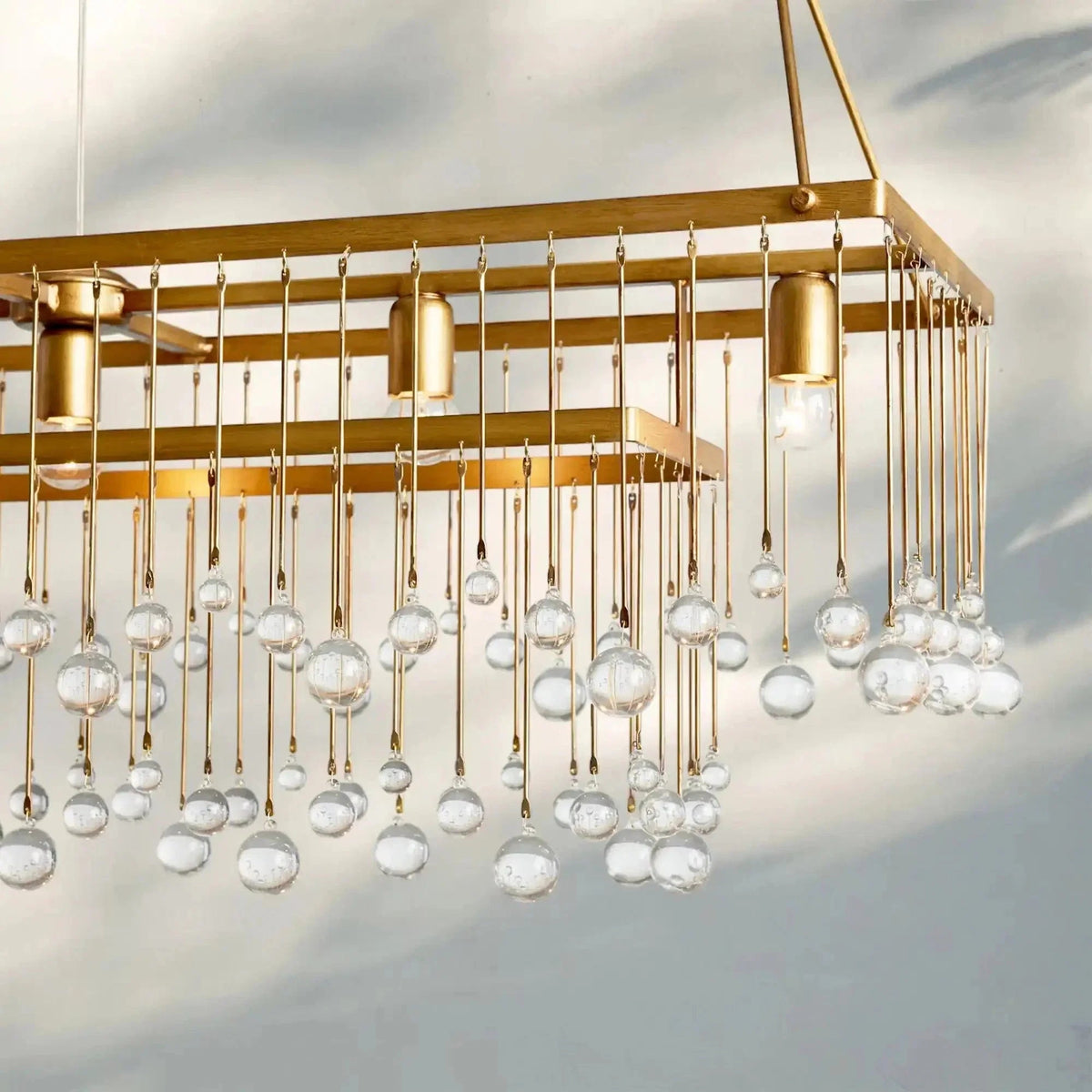 Aubrey Rectangular Chandelier 47''60'' - Zelno Lighting